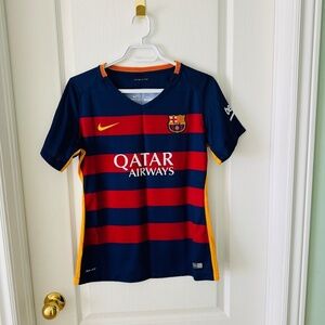 Nike - Official FC Barcelona Soccer Jersey, Women's Size M, Dri-Fit, Like New